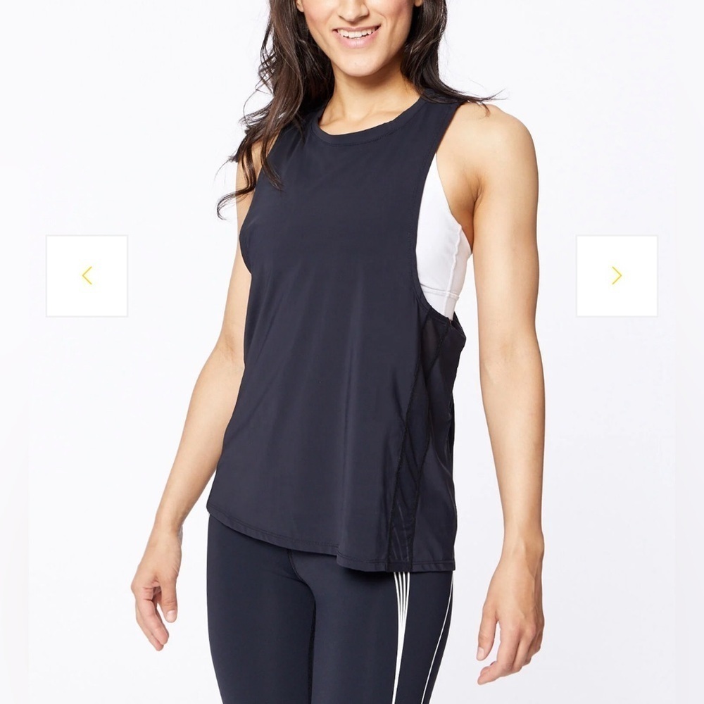 Ladies NWT Soul Cycle Black XXXL Side to Side Mesh Tank